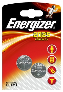 BATERIA SPECJALISTYCZNA ENERGIZER, CR2025,3V, 2SZT