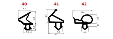 VEKA S-1126A Уплотнители оконные, СЕРЫЕ