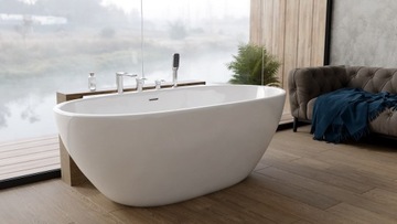 МАНДАЛЬНАЯ ВАННА ОТДЕЛЬНО СТОЯЩАЯ 170х85 + СИФОН + АККУМУЛЯТОРЫ