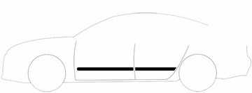 Боковые молдинги автомобиля VW POLO 5-го поколения 2009 - 2017 гг.