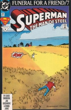 SUPERMAN MAN OF STEEL # 21 - 1993 KOMIKS USA - 9.4