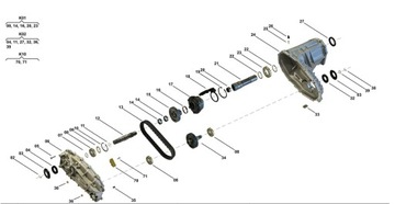 КОМПЛЕКТ ПОДШИПНИКОВ РЕДУКТОРА VOLKSWAGEN TOUAREG PL72 T