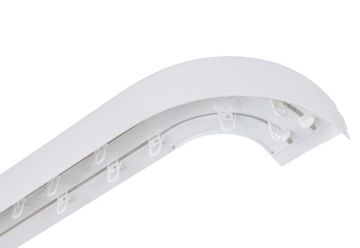 Karnisz 2 Szyna sufitowa PCV II 440 kpl ŁUK OSŁONA