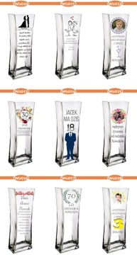 Ваза с принтом – подарок на День бабушки и дедушки.