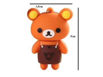 PENDRIVE 8 GB 3.0 USB MIŚ BRĄZOWY RILAKKUMA
