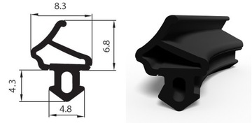 Уплотнители ЛИСТ для окон ALUPLAST S-1172