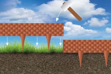 Частокол КАМЕНЬ АНТРАЦИТ, декор