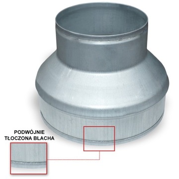 РЕДУКЦИЯ оцинкованная каминная гибкая труба 200/100 TERMOFLEX