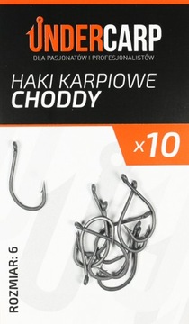 Карповые крючки UNDERCARP CHODDY - размер 6 / 10 шт.