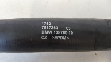 BMW MINI PŘÍVOD TRUBKA VODY 7617363