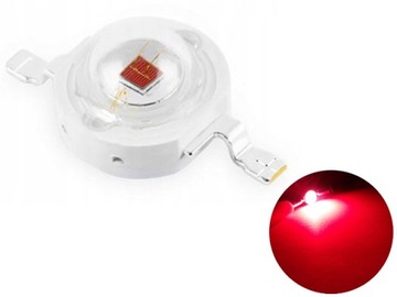 POWER LED 1W EPILEDS Deep Red 660nm, 28mil