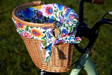 Корзина Wicker BIKE с защелкой + вставка 16 цветов