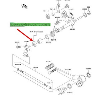 УПЛОТНЕНИЕ ПЕРЕКЛЮЧЕНИЯ ПЕРЕДАЧ Kawasaki Z1000 1000sx Z900 Z800 Z750 AE0513e