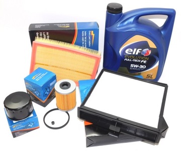 ELF 5w/30 5L I 4 Filtry Renault Scenic II 1.9 DCI