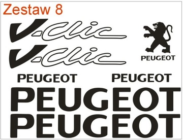 Наклейки Peugeot Squab V Clic Hercules Elystar 206