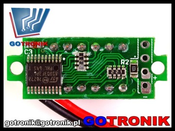 Woltomierz panelowy LED 3,5-30V CZERWONY___BTE-112