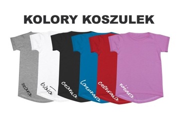 TUNIKA KOSZULKA Z TWOIM NADRUKIEM IMIĘ JAKOŚĆ! 92