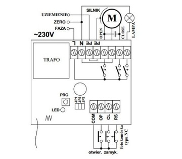 ST100HShet радиолиния 230В AC контроллер + 2 пульта дистанционного управления