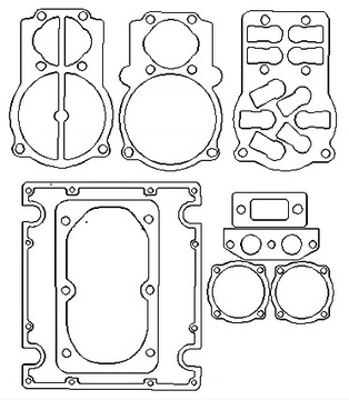 Комплект прокладок для компрессора B5900 Abac Oma GGA