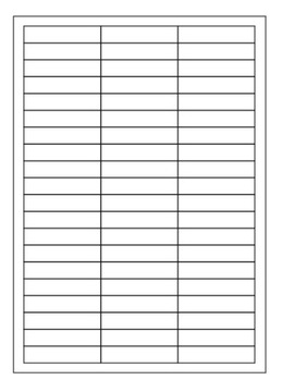 Arkusze A4 etykiety samoprzylepne 64x14mm /10 szt