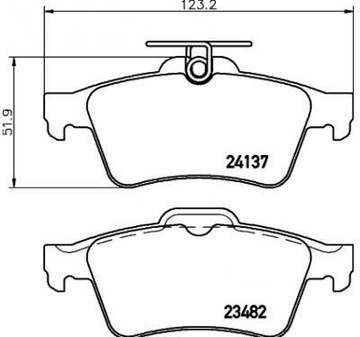 ЗАДНИЕ КОЛОДКИ FORD C-MAX KUGA II FOCUS II MK2 III MK3