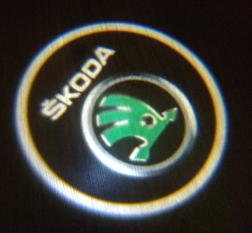 Led Logo Projektory Skoda 2 wzory NOWY STARY ZNAK