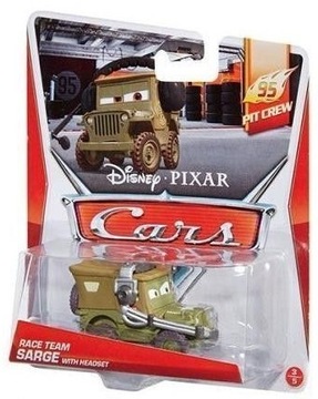 Mattel Auta Cars Auto Chłodnica Górska Radiator SARGE Kamasz w Słuchawkach