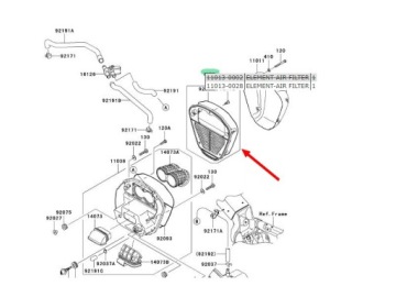 Воздушный фильтр Kawasaki