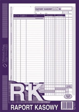 410-1 Raport Kasowy Druk Bankowy Druczek A4 80K