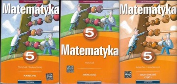 MATEMATYKA 5 M. GAIK / PODRĘCZNIK + ZBIÓR + ĆWICZ.