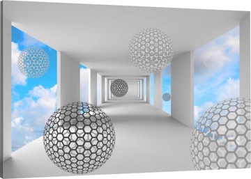 OBRAZ NA PŁÓTNIE KULE DO SALONU 3d 100x70 wybór