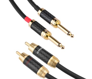 Кабельный кабель 2x 6,3 Jack mono - 2x RCA Klotz 10м