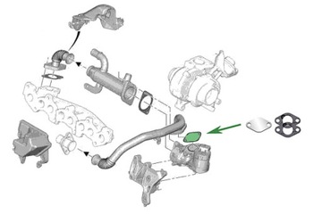 Заглушка EGR 2.0 HDi PEUGEOT 307 308 407