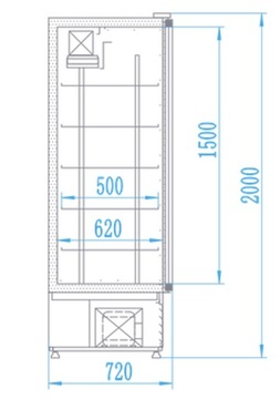 ХОЛОДИЛЬНЫЙ ШКАФ RAPA SCH-S 625 БЕСПЛАТНАЯ ДОСТАВКА