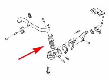 038 Заглушка EGR FORD Focus, Mondeo, Galaxy