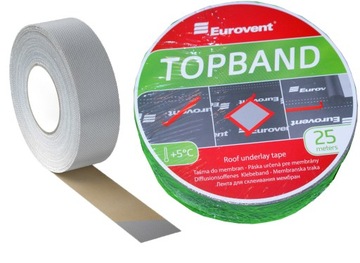 ЛЕНТА EUROVENT TOPBAND ДЛЯ КРОВЕЛЬНОЙ МЕМБРАНЫ 50х25м