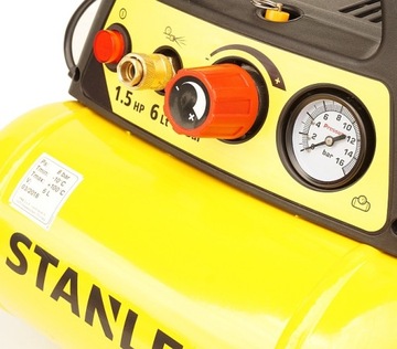 STANLEY COMPRESSOR COMPRESSOR 6L 8 BAR + НАБОР из 6 предметов.