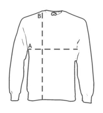 Мужской свитшот THICK реглан - CLASSIC - FRUIT OF THE LOOM королевский синий L
