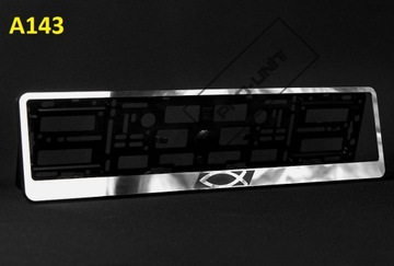 Рамка номерного знака INOX! Mercedes AMG GT с регистрационным номером G