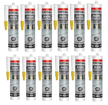 COLOZINC SOUDAL KLEJ DO BLACH BEZBARWNY 12 SZT