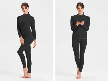 Теплое спортивное термобелье Thermal Merino Wool 3XL чёрное