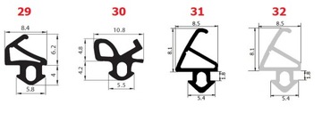 ALUPLAST S-1172 A Уплотнители окон