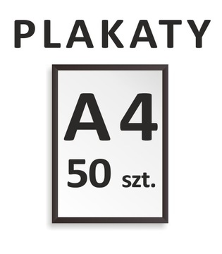 50 szt. PLAKAT, PLAKATY A4