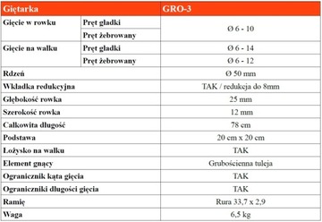 Станок гибочный для стержней диаметром проволоки 6-14 GRO-3+FREE