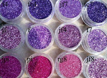 вбейте мелкий блеск GLITTER в пыль из КОНТЕЙНЕРА ФОЛЬГИ