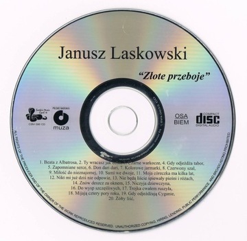 Януш Ласковский - Złote Przeboje - CD BEATA LIŚĆ