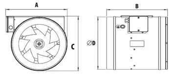 JETTEC 315/2300 Канальный вентилятор HARMANN 2350м3