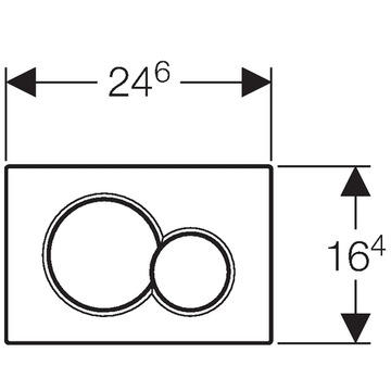 GEBERIT SIGMA BUTTON 01 БЕЛЫЙ DUOFIX UP320 H112