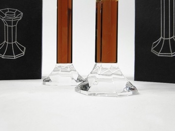 фото ориг. №6, Candlestick glass elegant 1 stylish 14cm (8967)