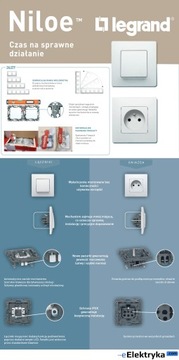 LEGRAND NILOE Розетка с клапаном, белый 764561